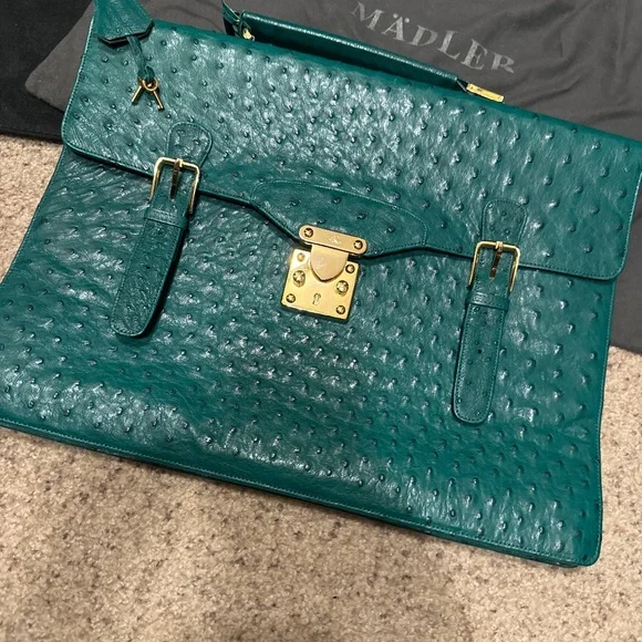 Madler | Bags | New Madler Ostrich Satchel | Poshmark 